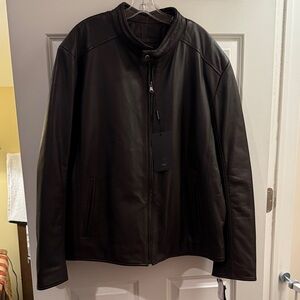 Marc New York Men's Black Leather Jacket